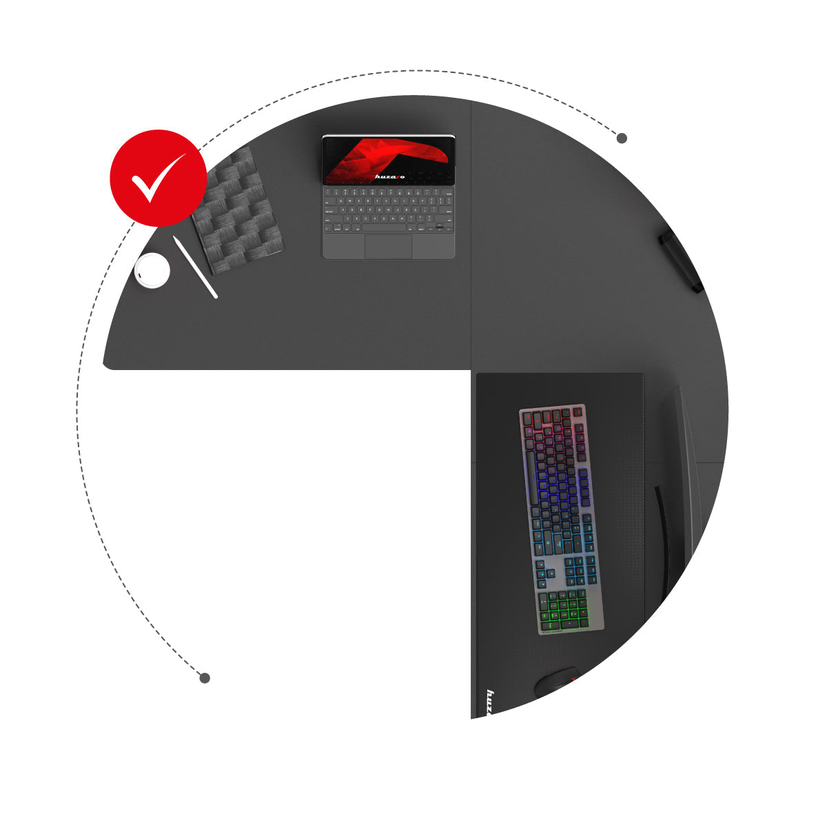 Ergonomické uspořádání stanice