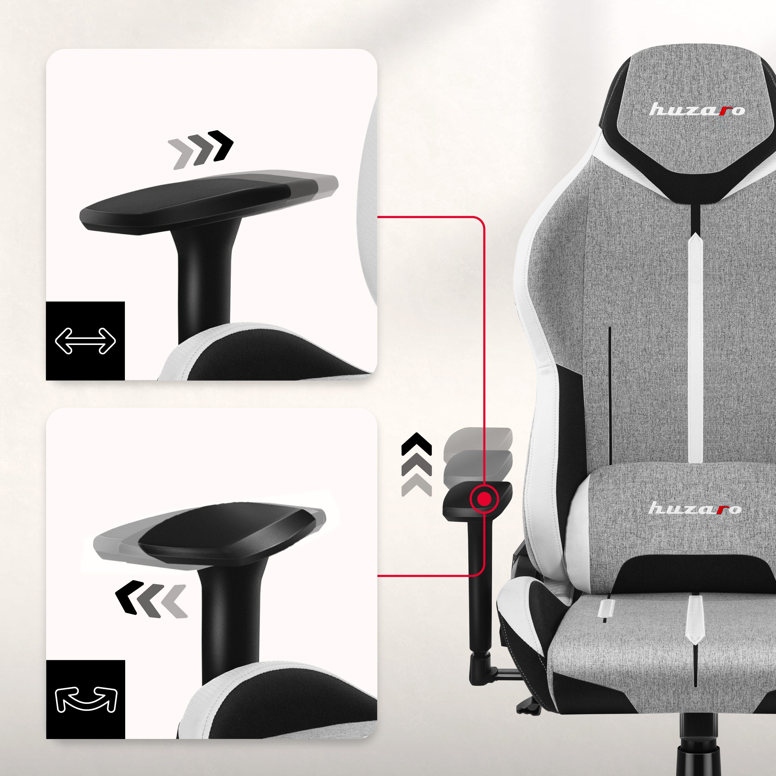 3D nastavitelné područky