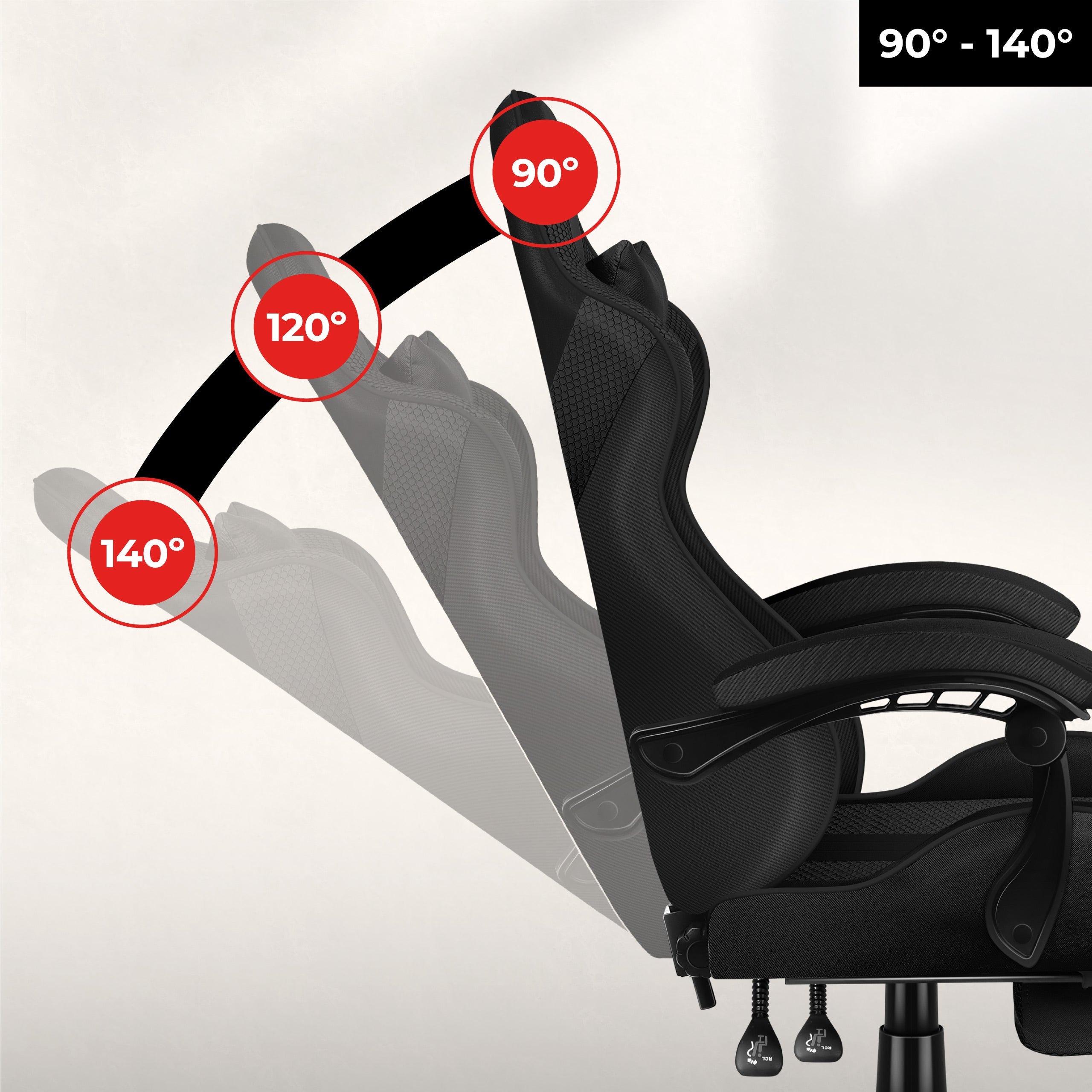 Pohodlné sklápění zádové opěrky