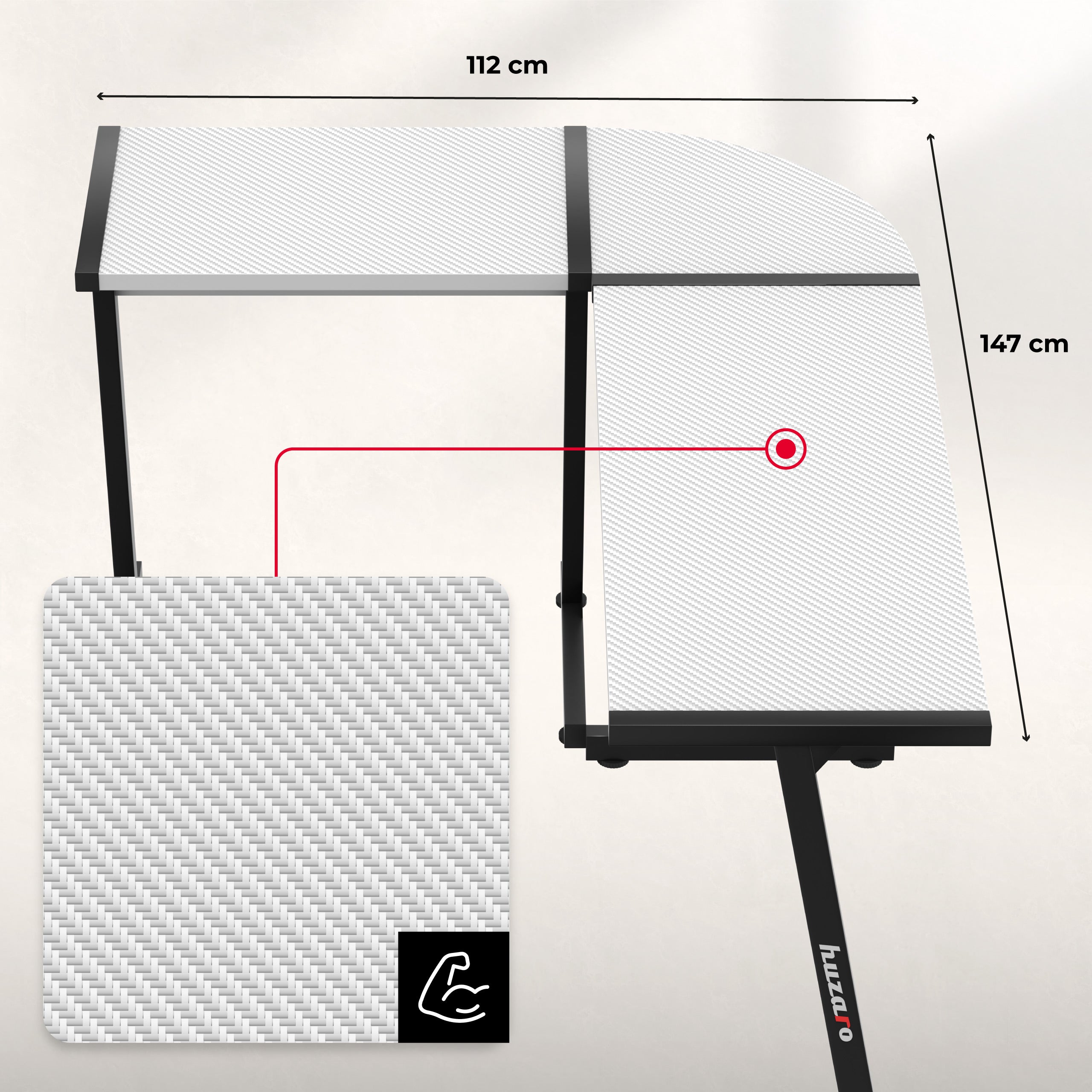 Stolová deska s Carbon Flex povlakem