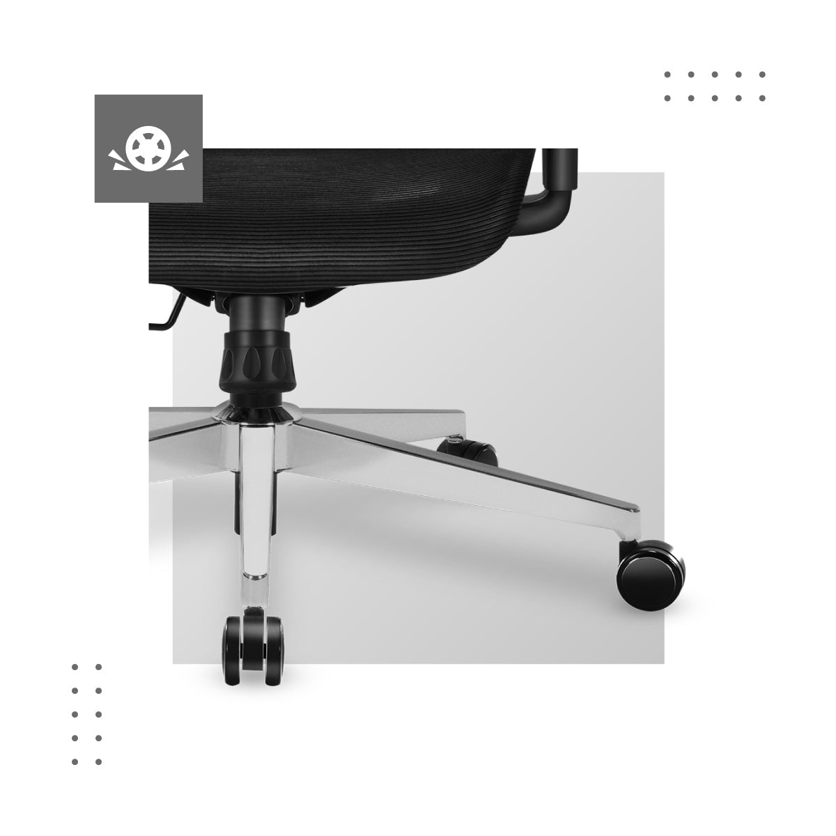 Plynový pohon BIFMA třídy 4