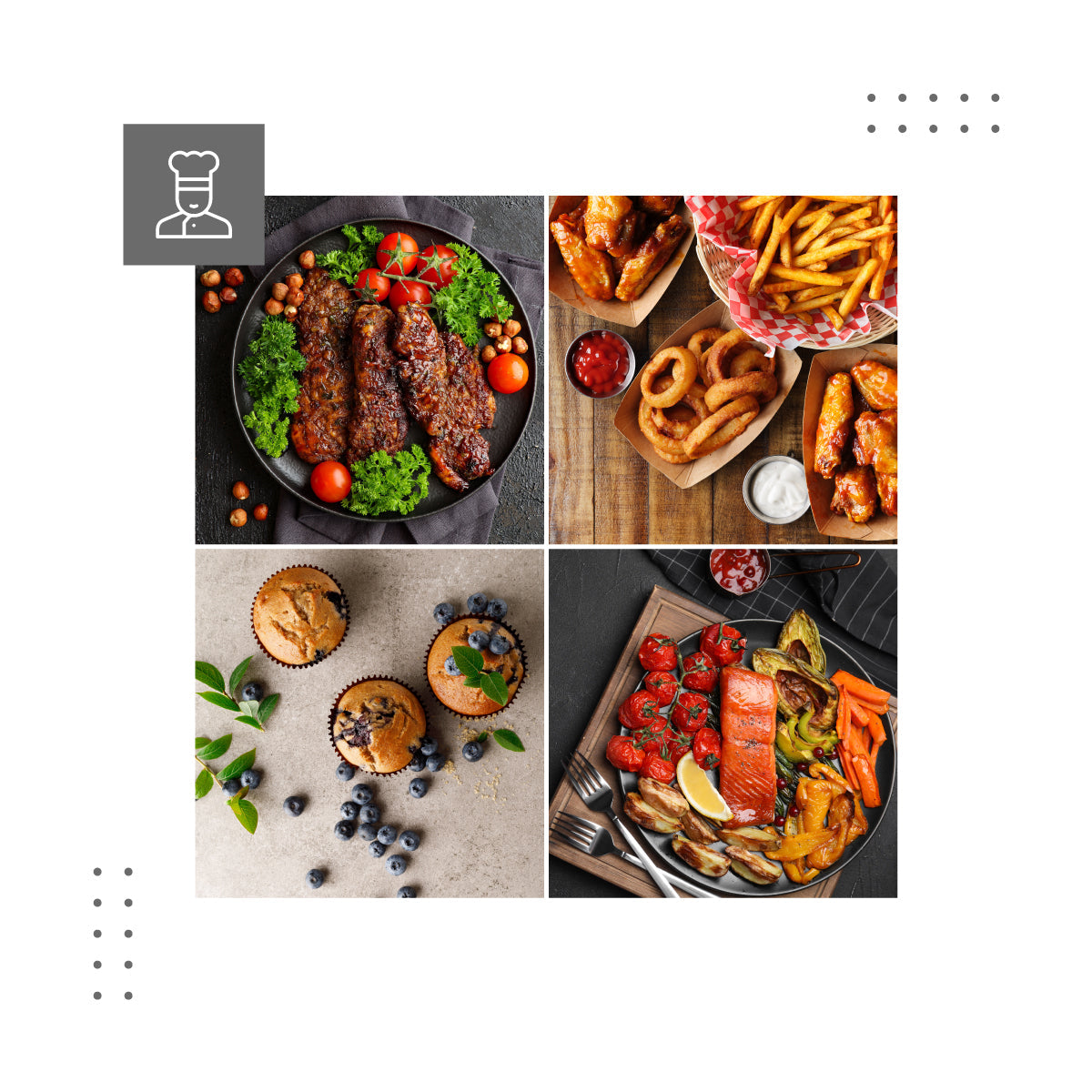 8 automatických programů a manuální režim