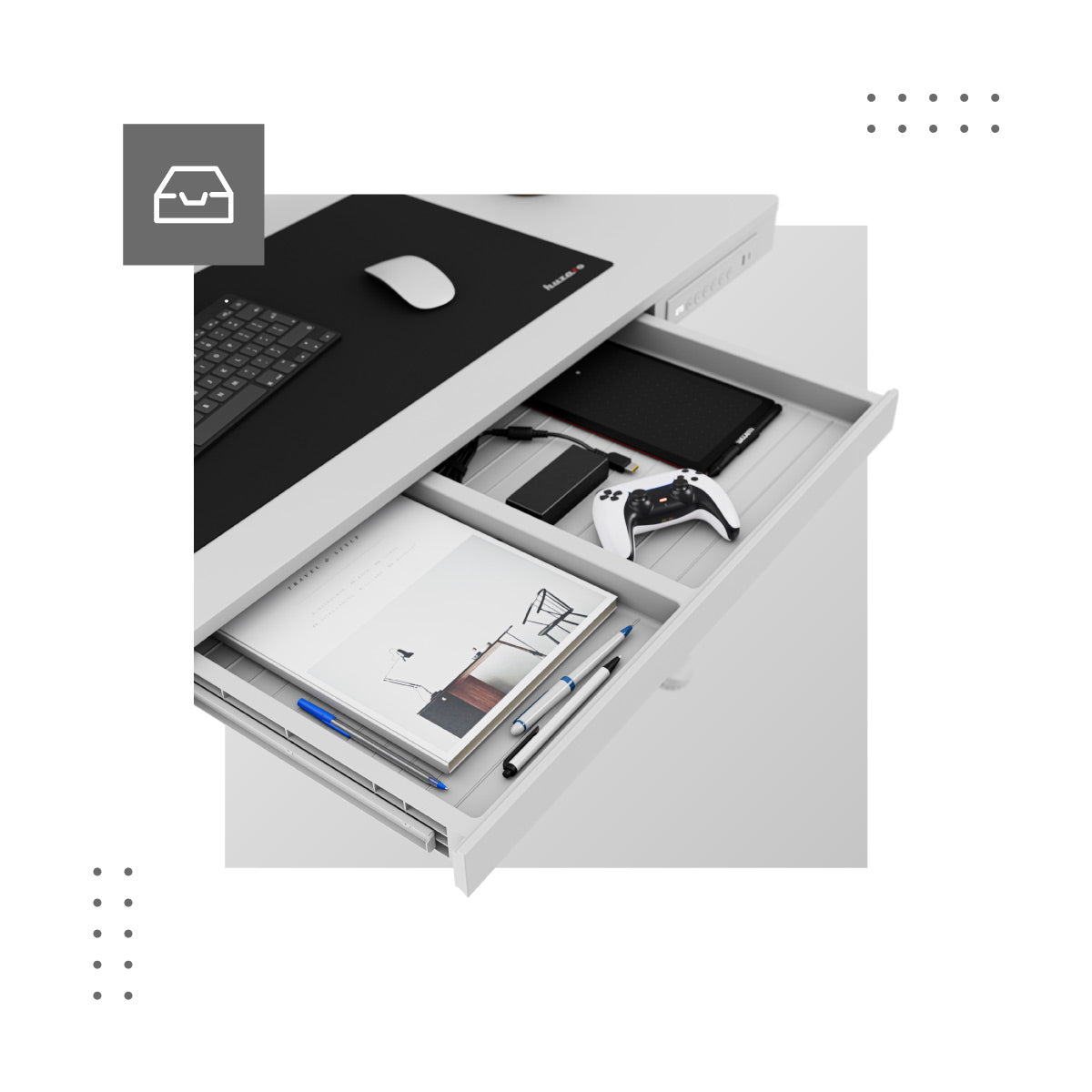 Zásuvka v pracovní desce