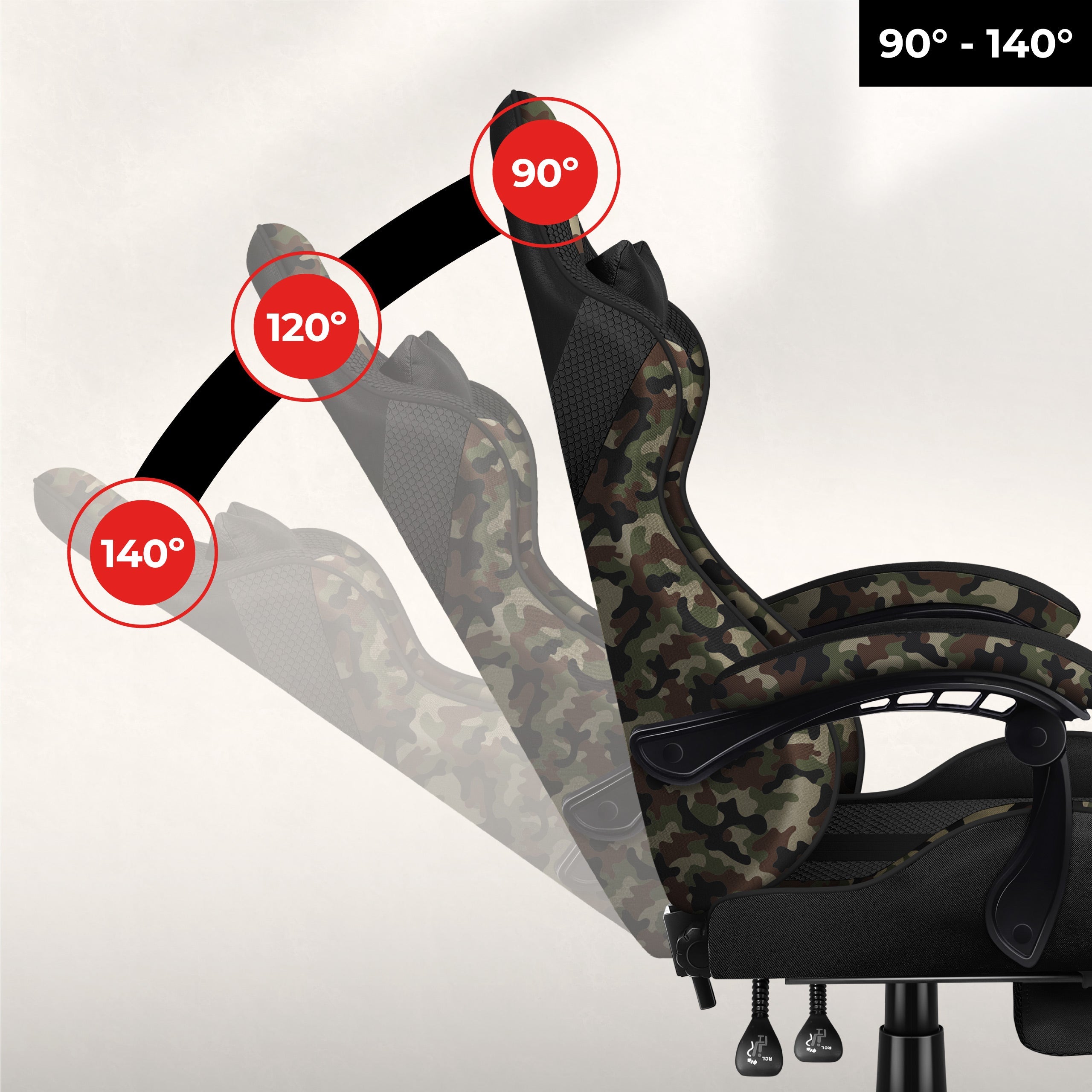 Pohodlné sklápění zádové opěrky