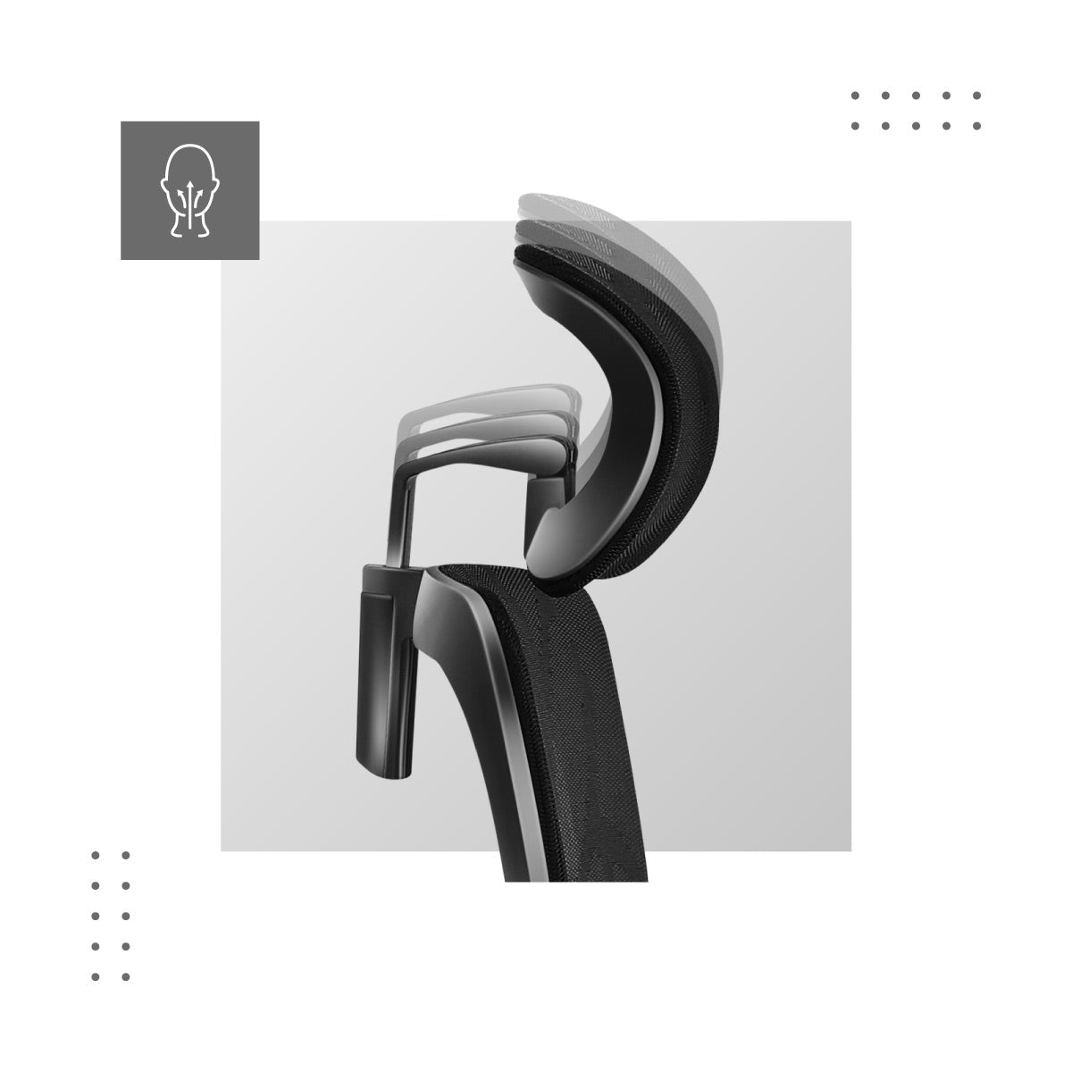 Nastavitelná opěrka hlavy