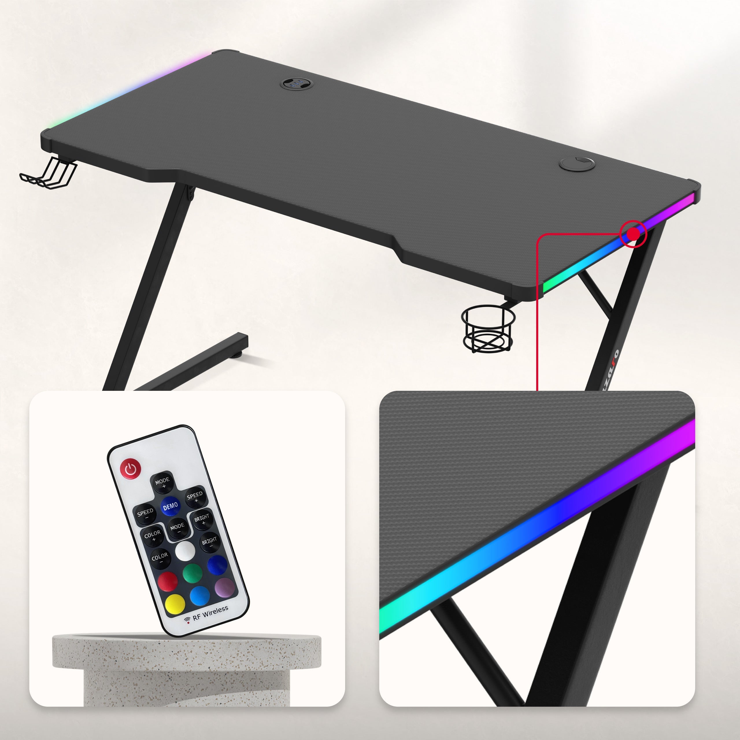 RGB LED osvětlení ovládané pohodlným dálkovým ovladačem