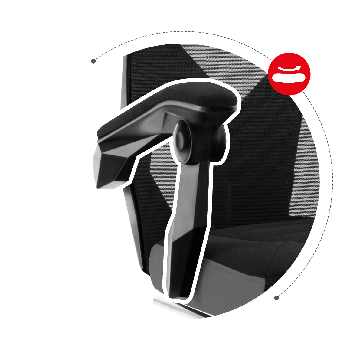 Ergonomické, pohodlné područky