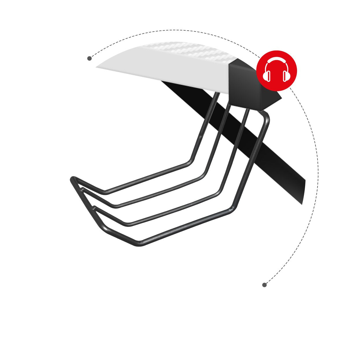 Držák na sluchátka