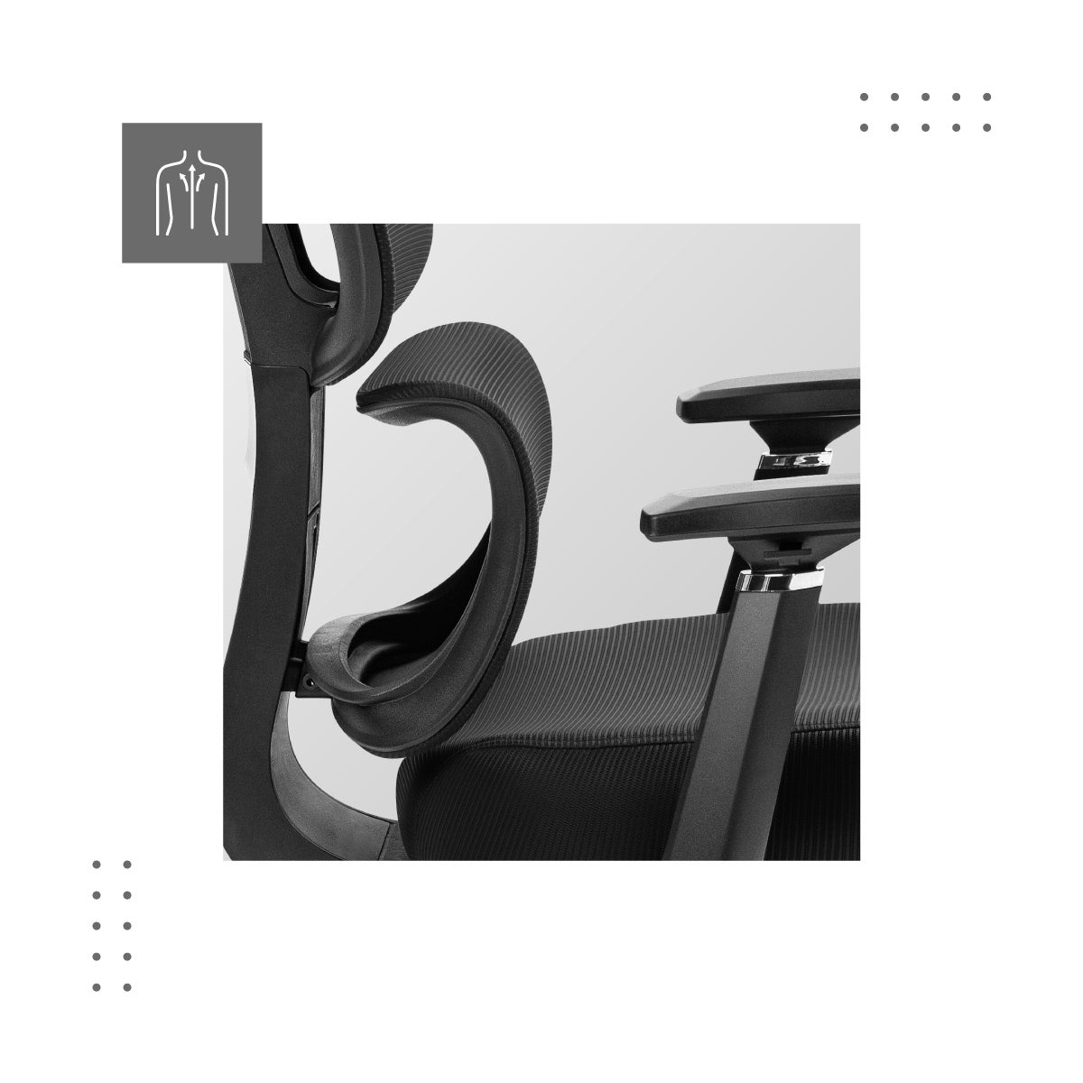 Nastavitelná bederní opěrka