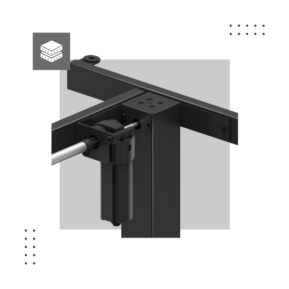 Nohy s dvousloupovou konstrukcí