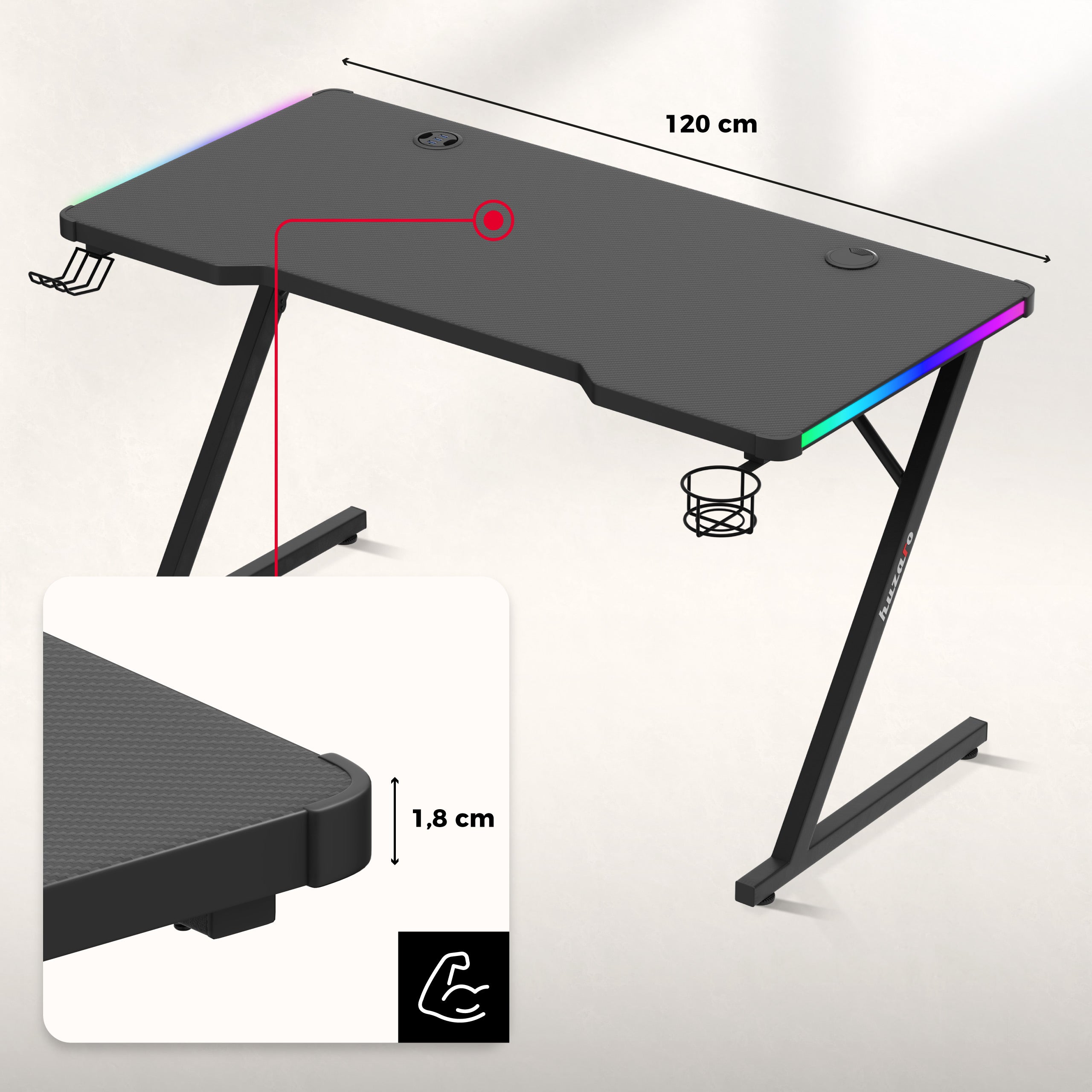 Stolová deska s Carbon Flex povlakem