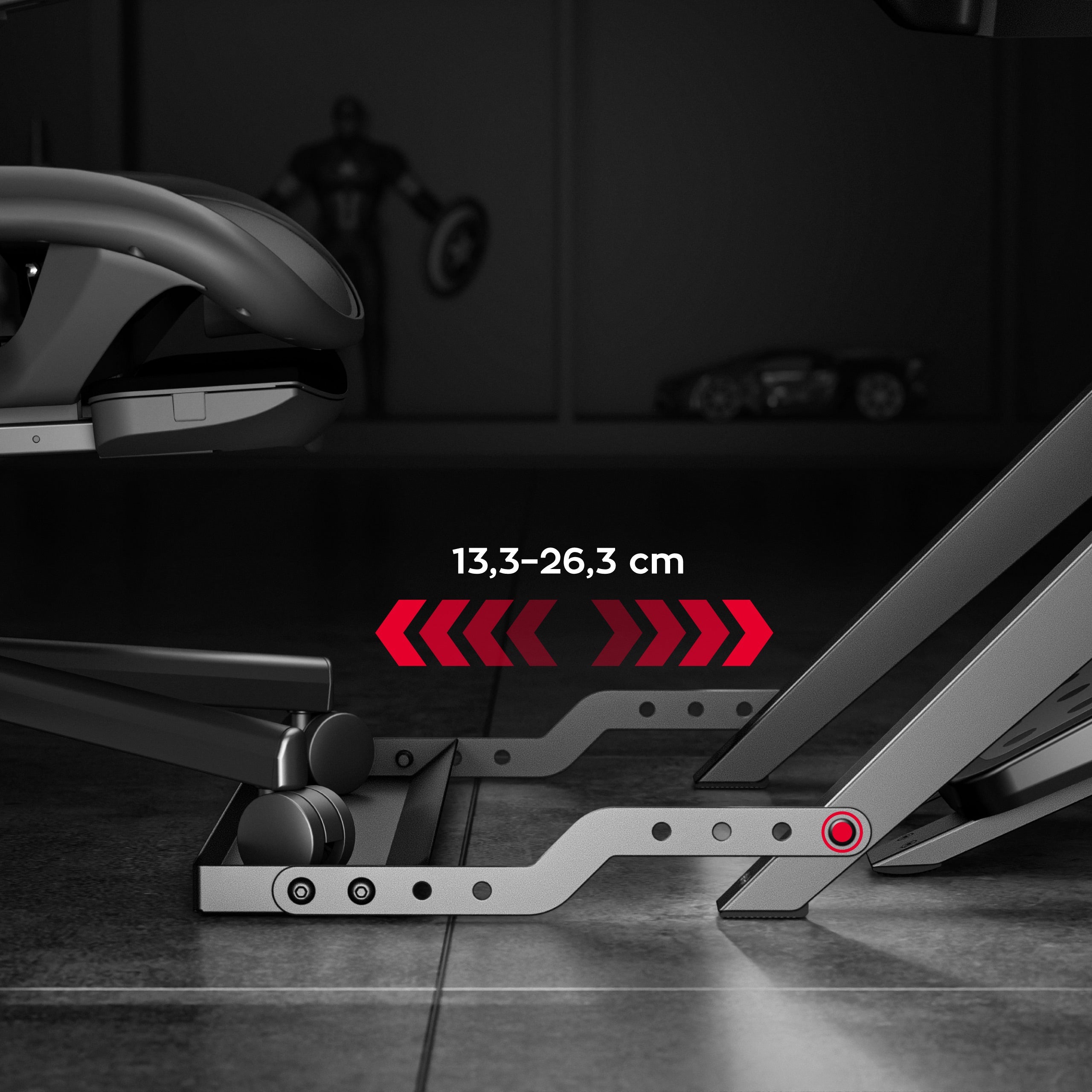 Integrovaný zámek sedáku a nastavitelná hloubka sedáku