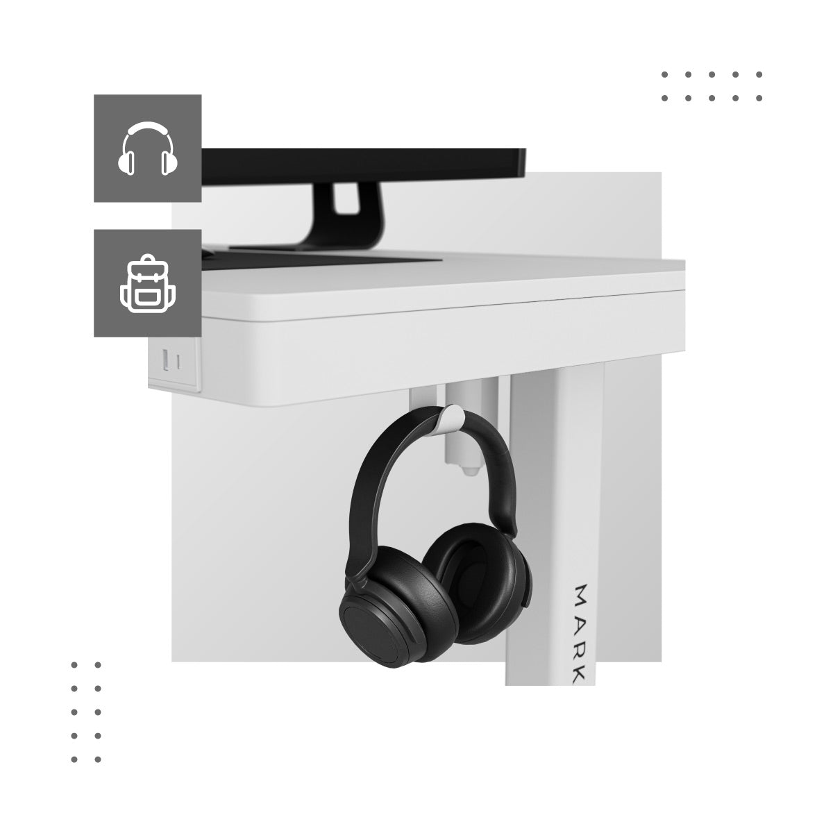 Držáky na sluchátka a tašky