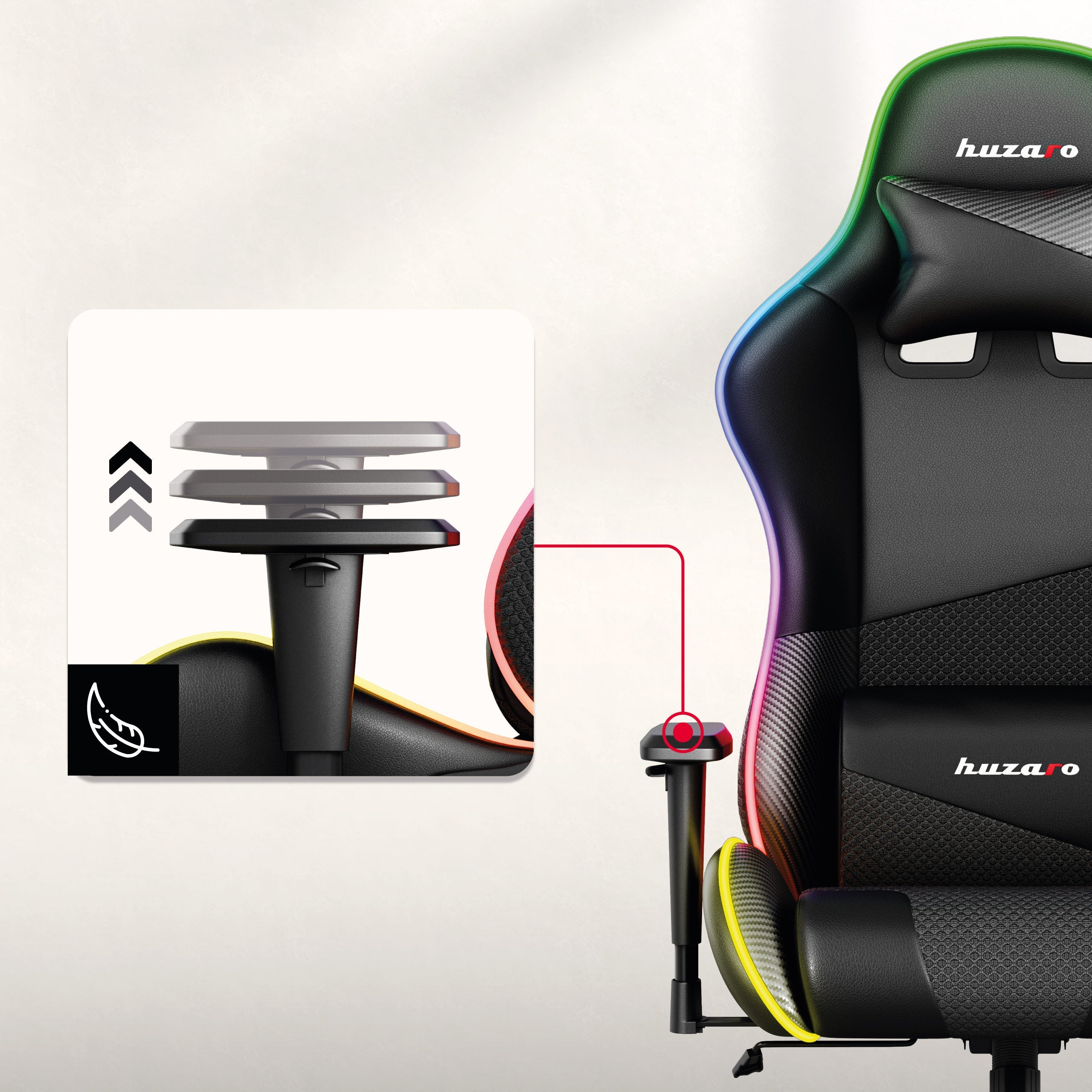 Protiskluzové, výškově nastavitelné područky