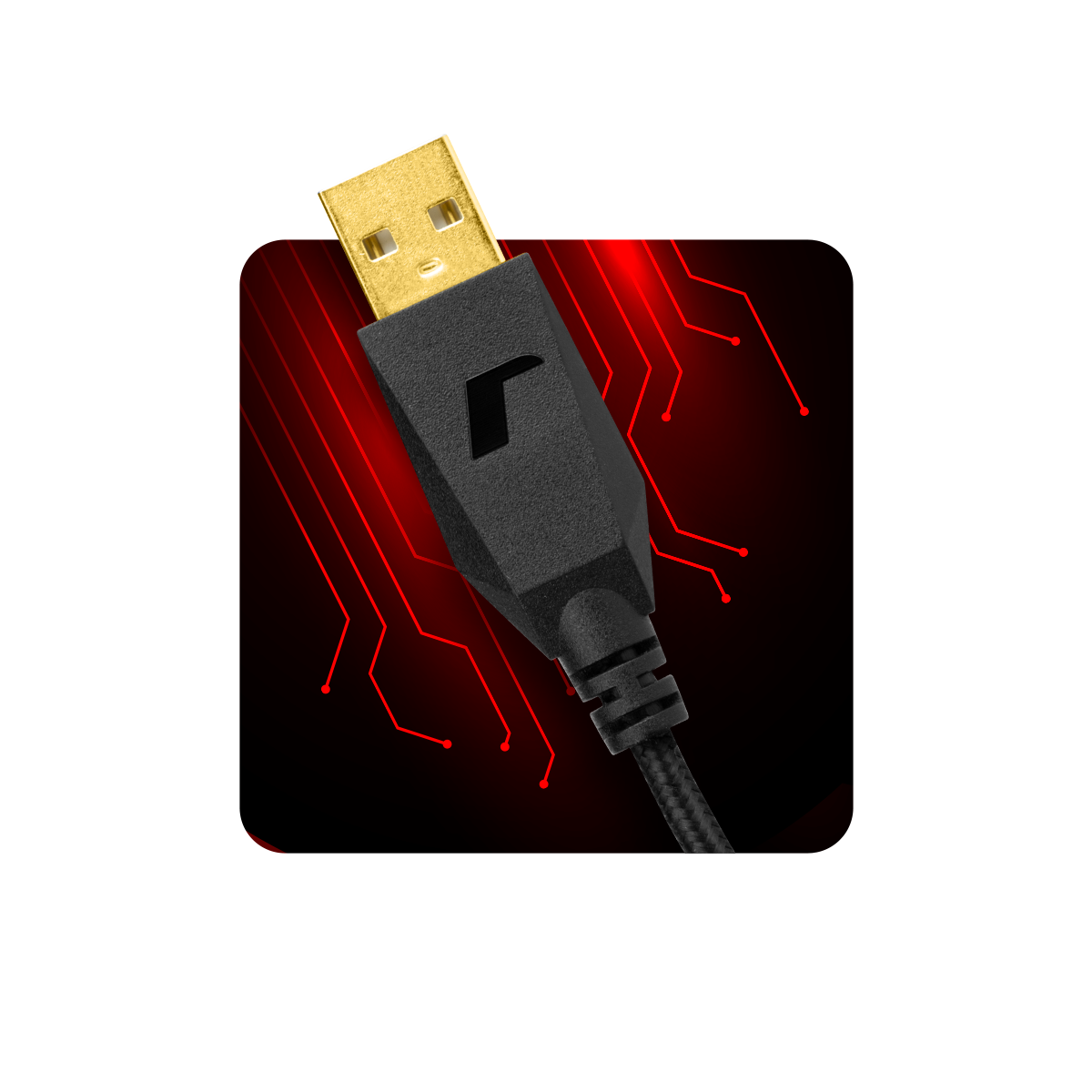 Pozlacená USB zástrčka