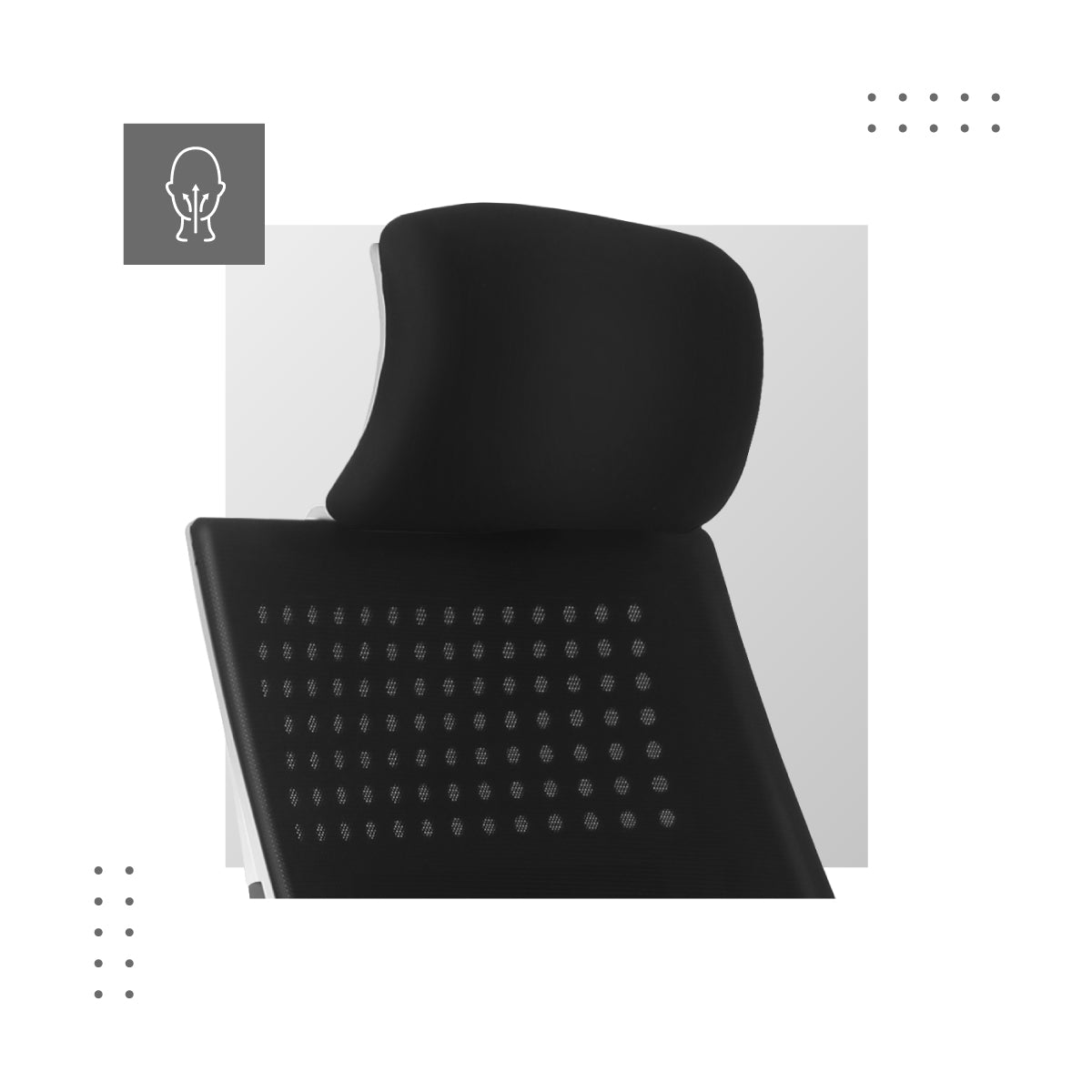 Tvarovaná opěrka hlavy