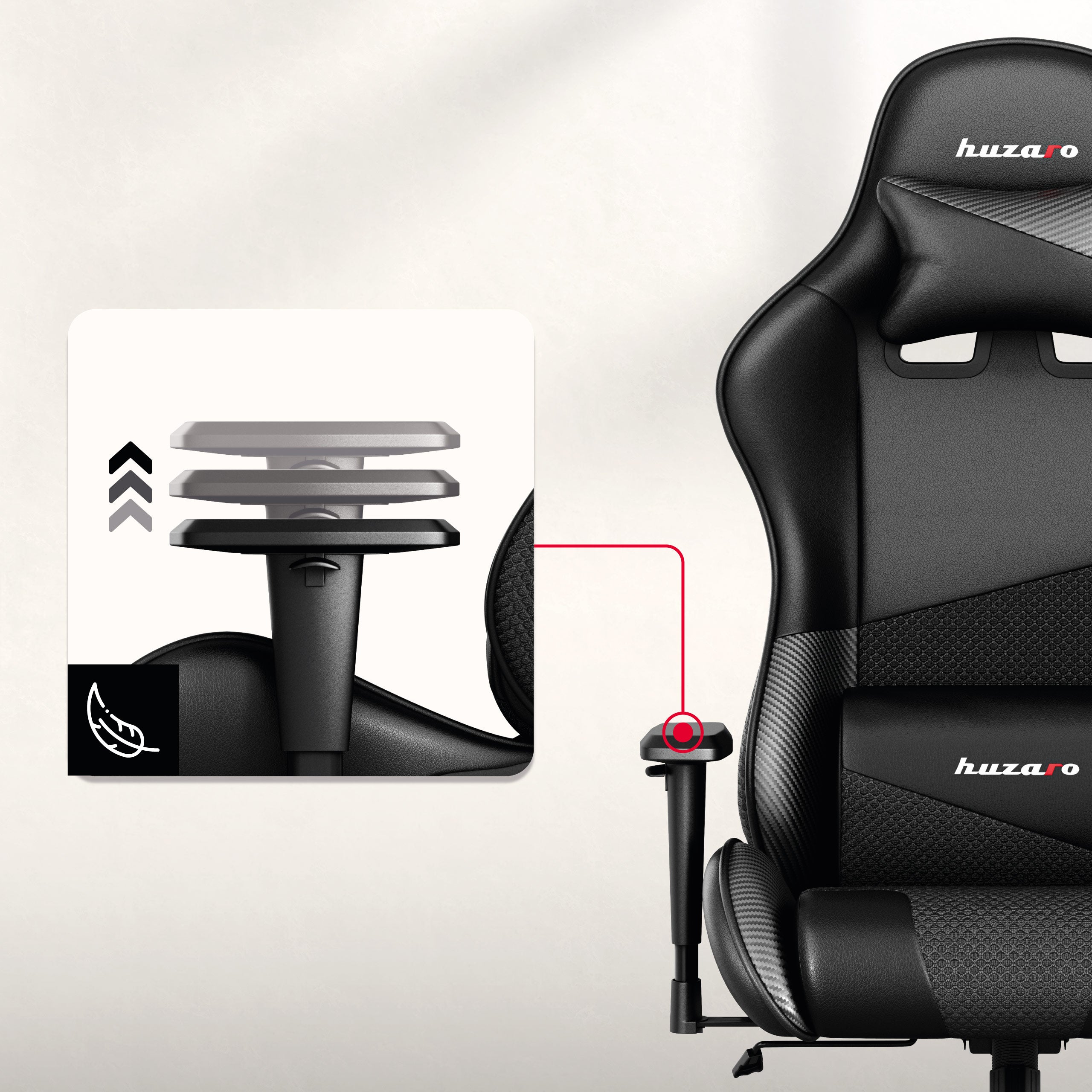 Protiskluzové, výškově nastavitelné područky