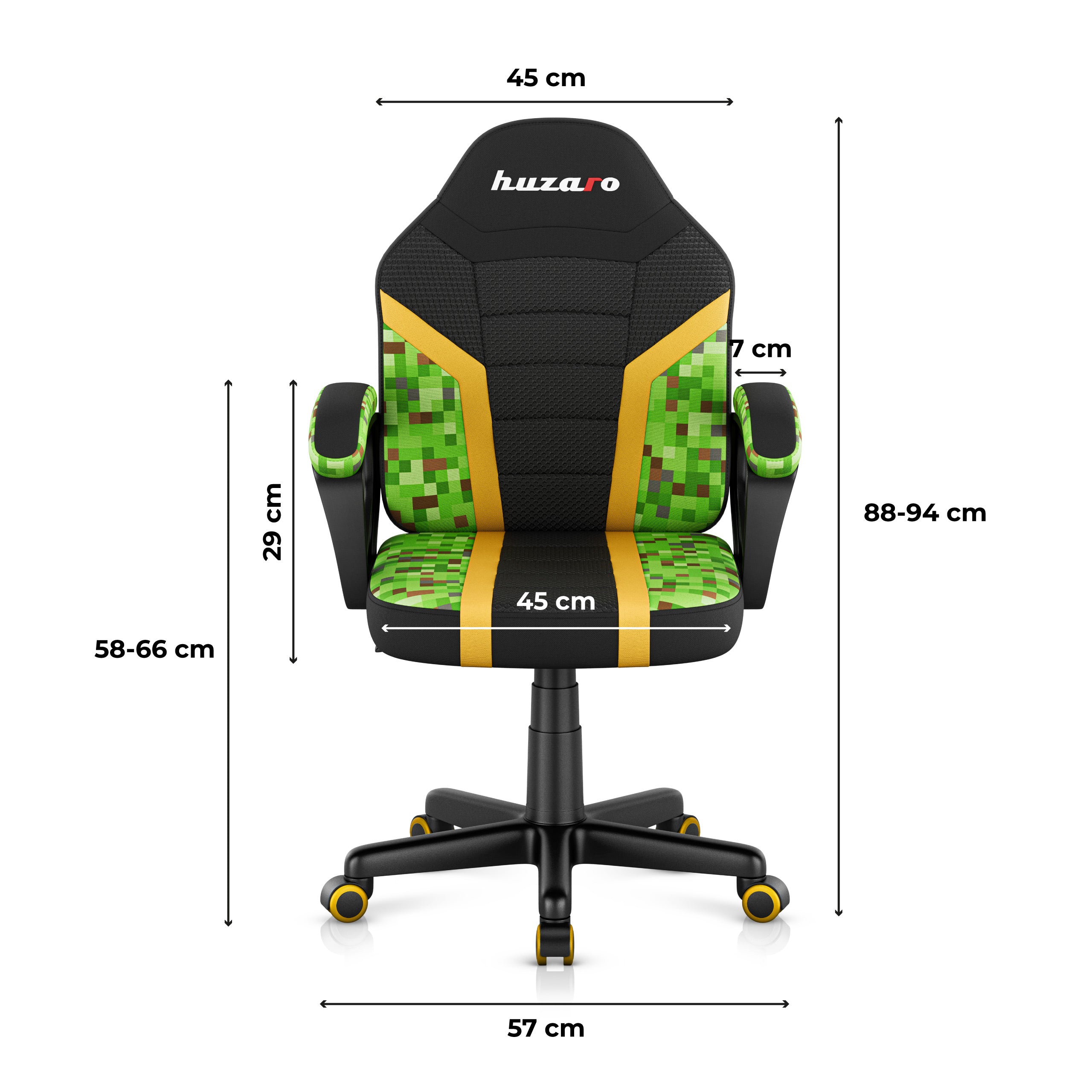 Herní židle Huzaro RANGER 1.0 Pixel Mesh pro děti 