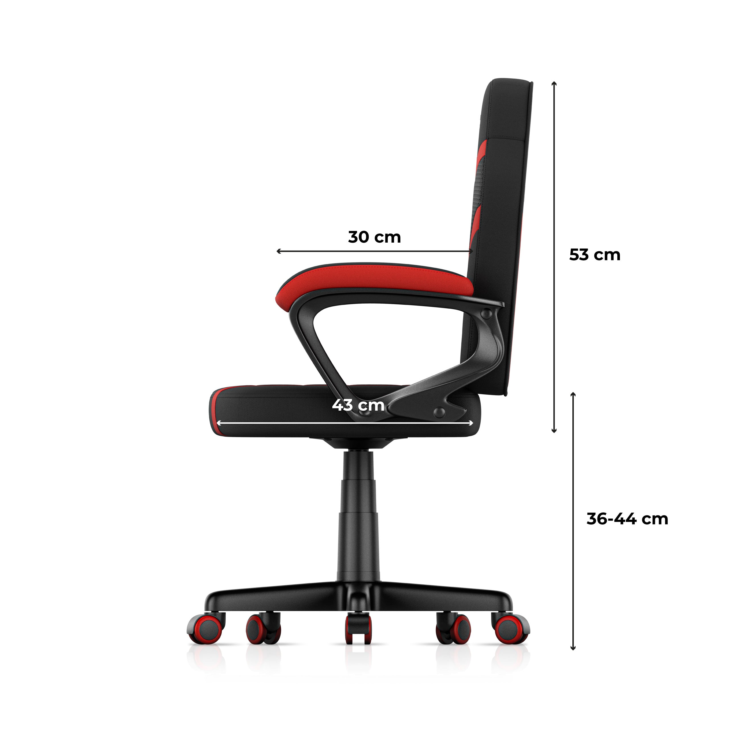 Herní židle HUZARO RANGER 1.0 Red Mesh pro děti 