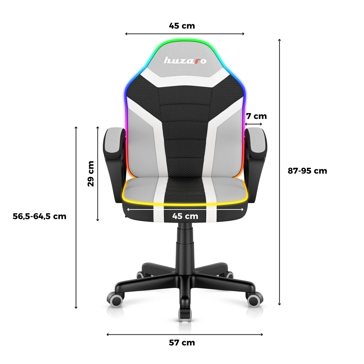 Herní židle Huzaro Ranger 1.0 RGB pro děti 