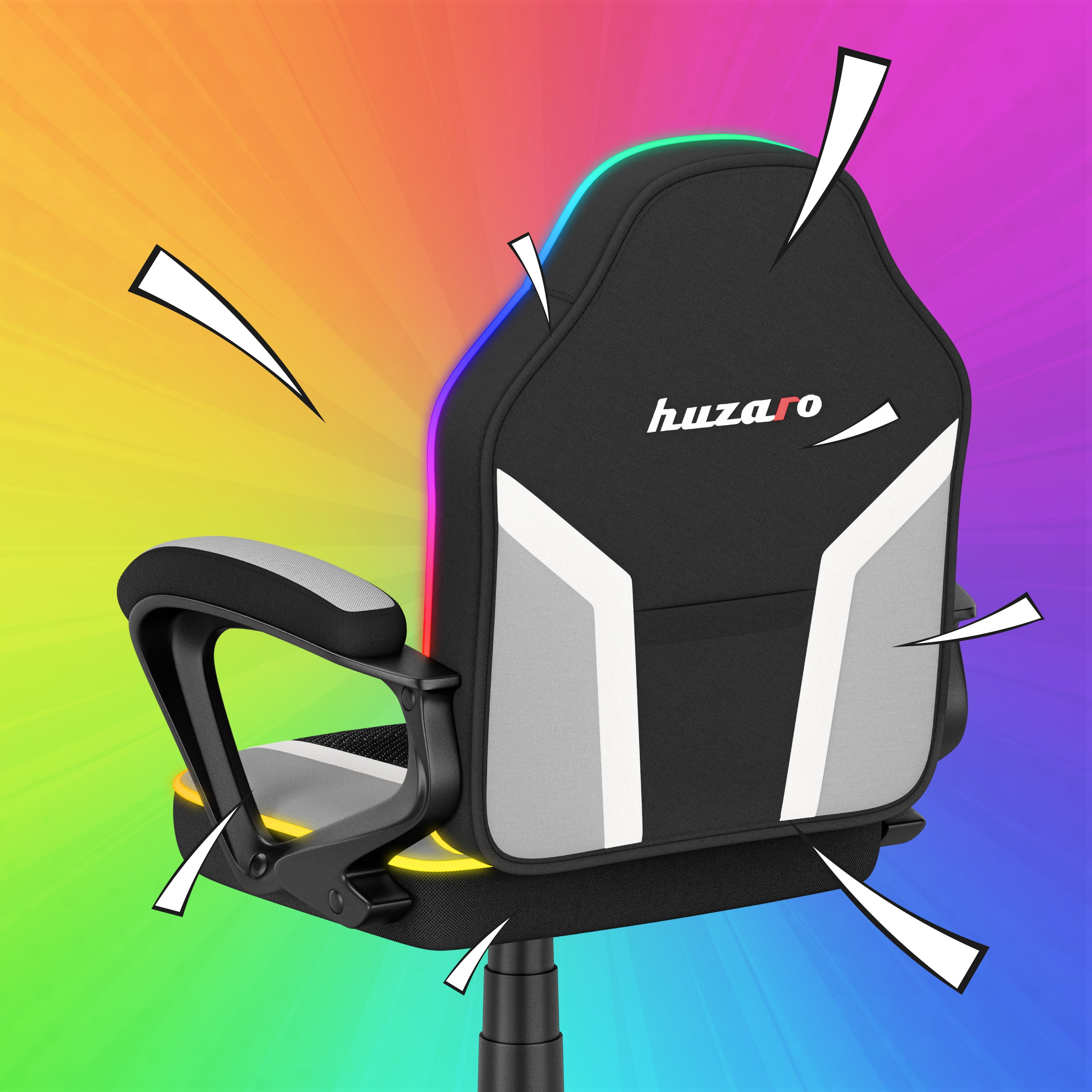 Herní židle Huzaro Ranger 1.0 RGB pro děti 