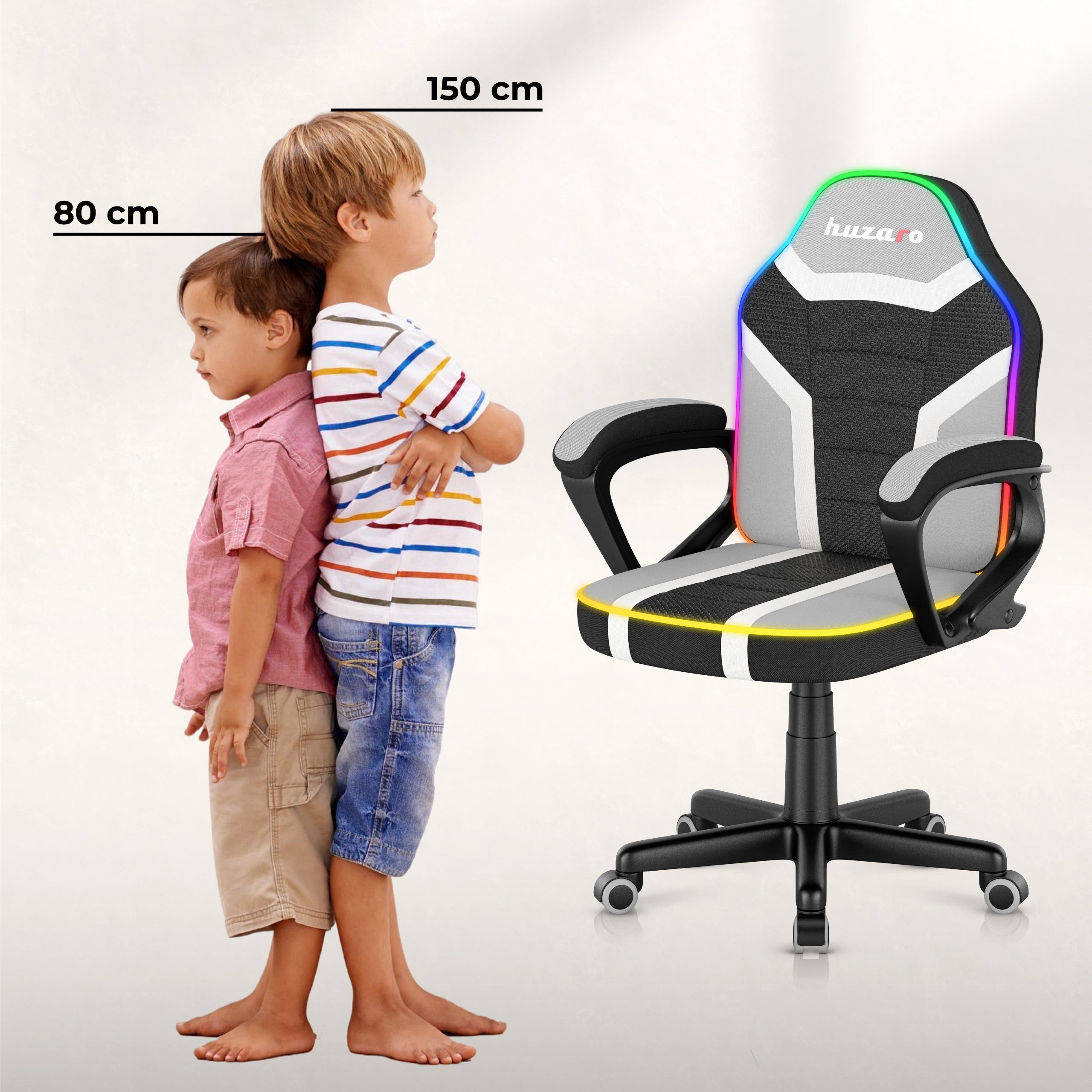 Herní židle Huzaro Ranger 1.0 RGB pro děti 