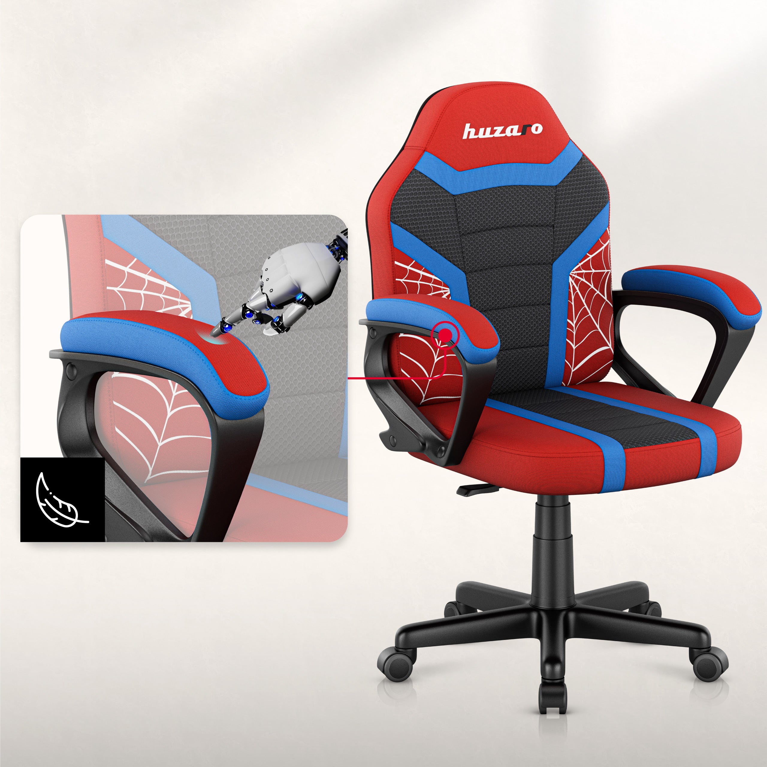Herní židle Huzaro Ranger 1.0 Spider Mesh pro děti 