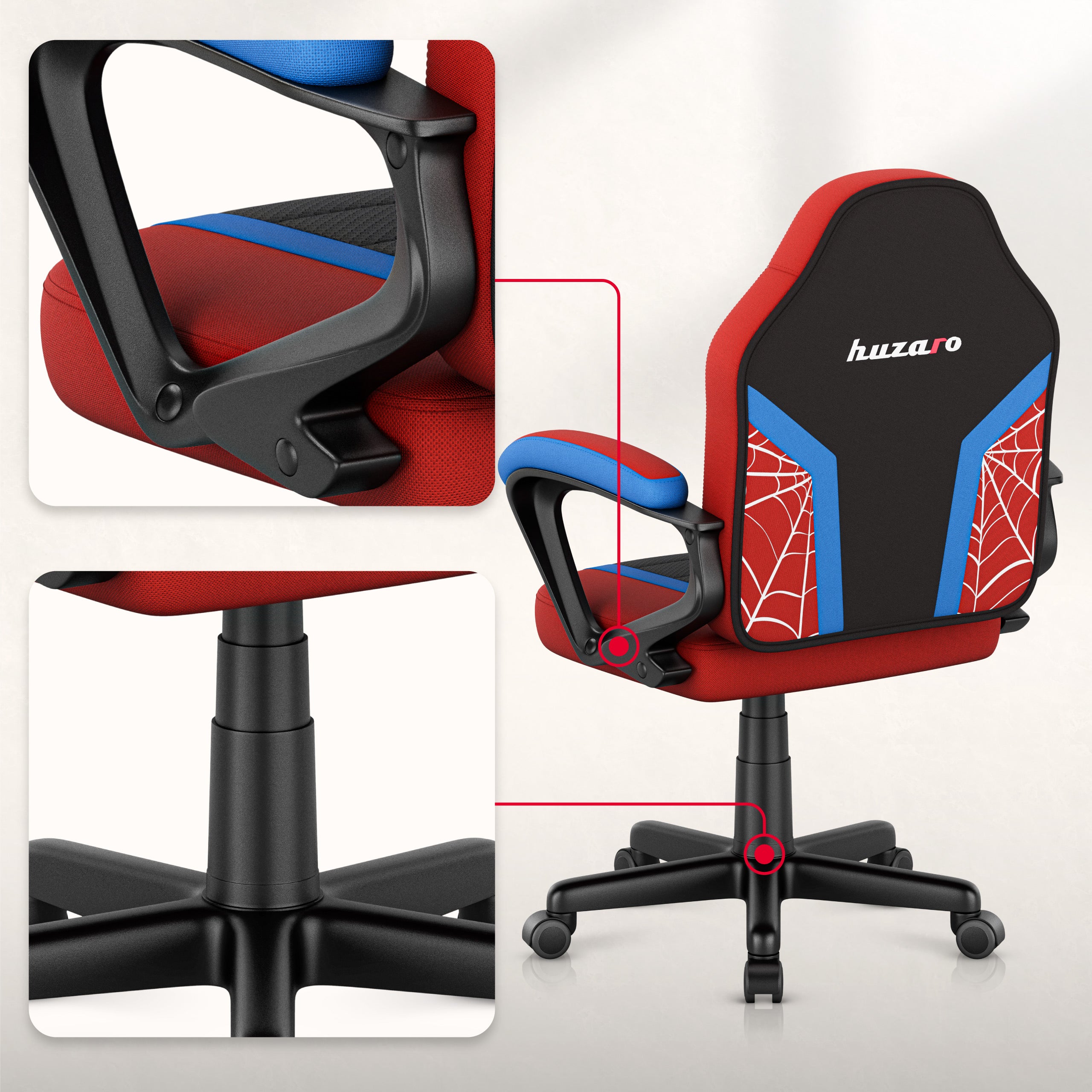 Herní židle Huzaro Ranger 1.0 Spider Mesh pro děti 