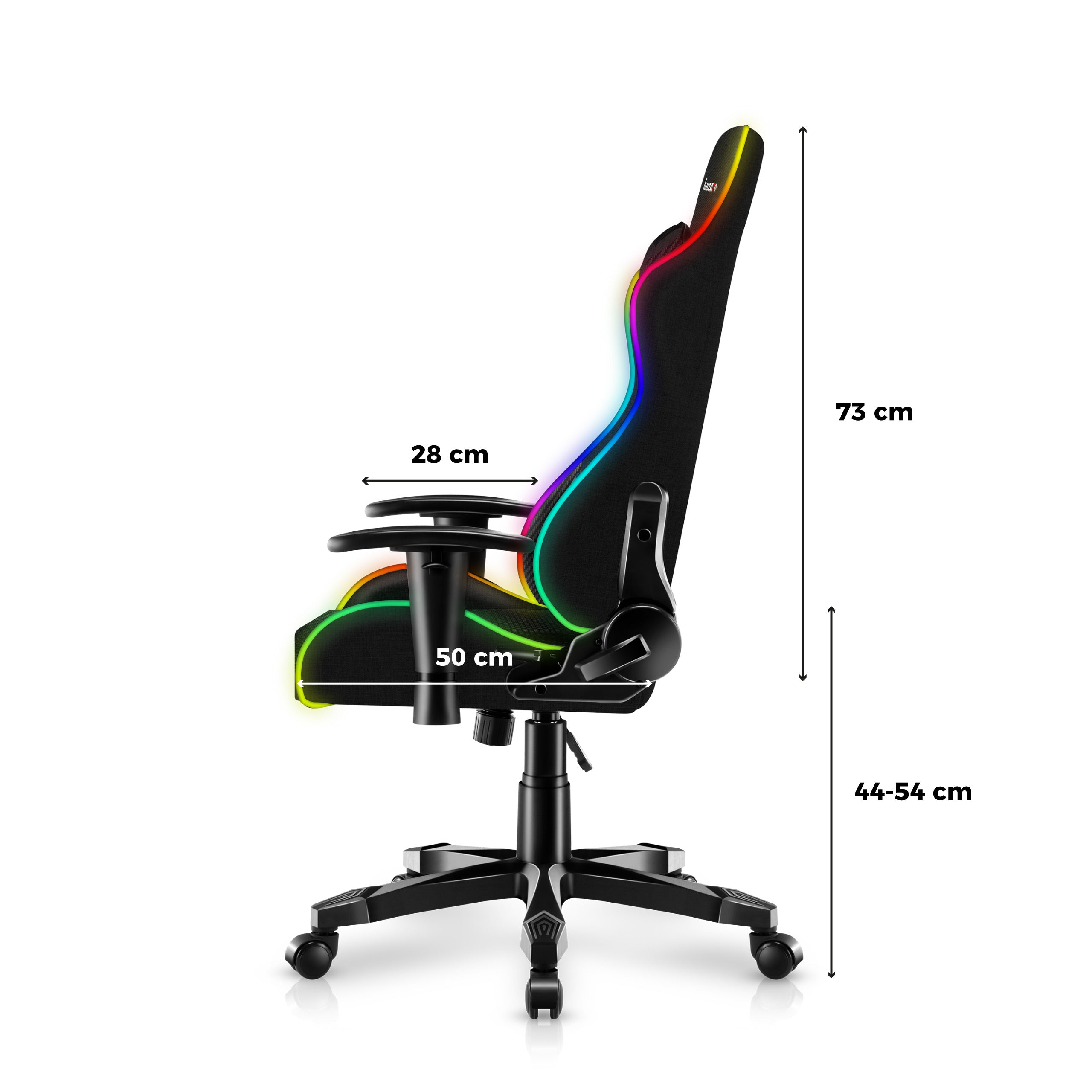 Herní židle HUZARO RANGER 6.0 RGB Mesh pro děti 