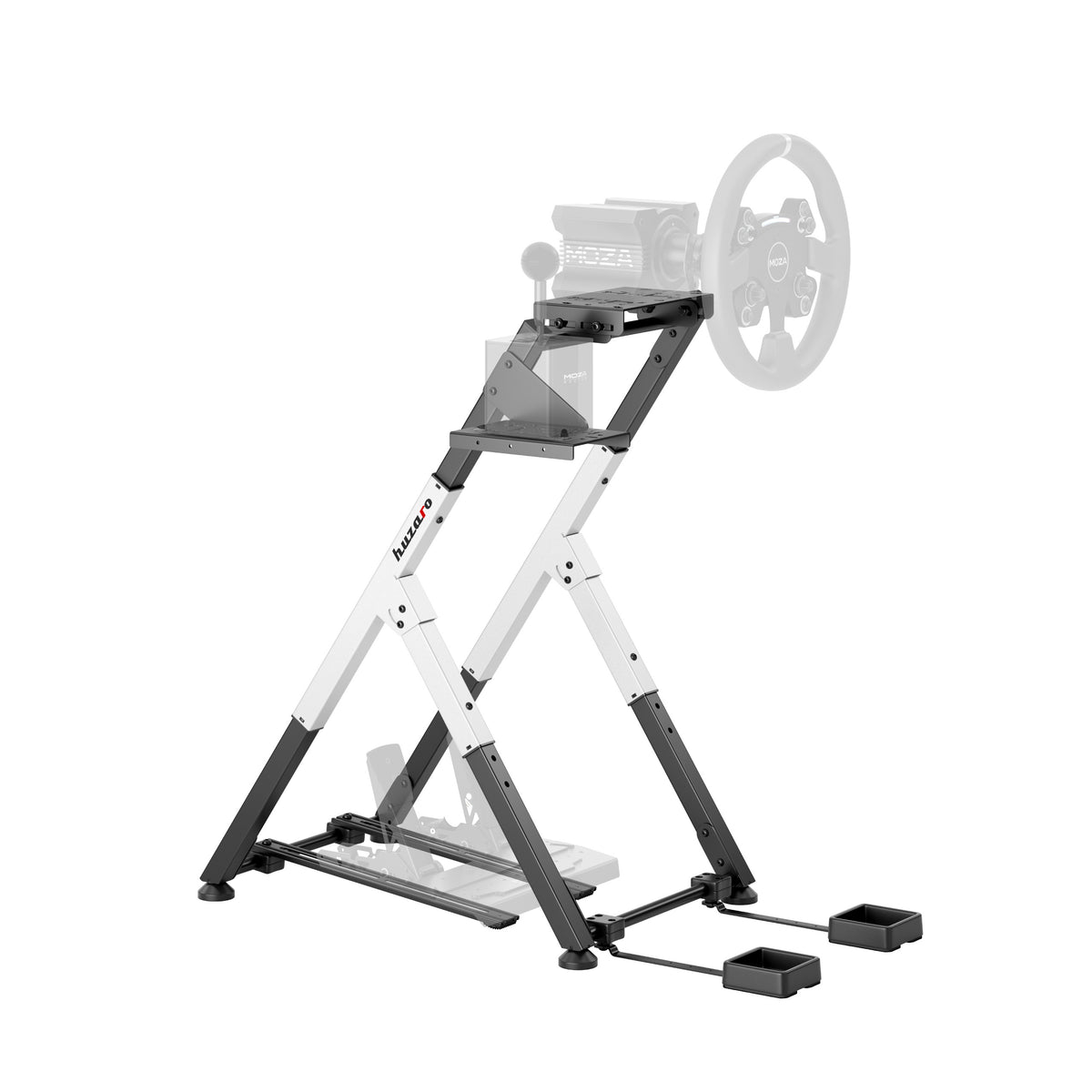 Skládací sim racingový rám Huzaro Speed 2.5 White