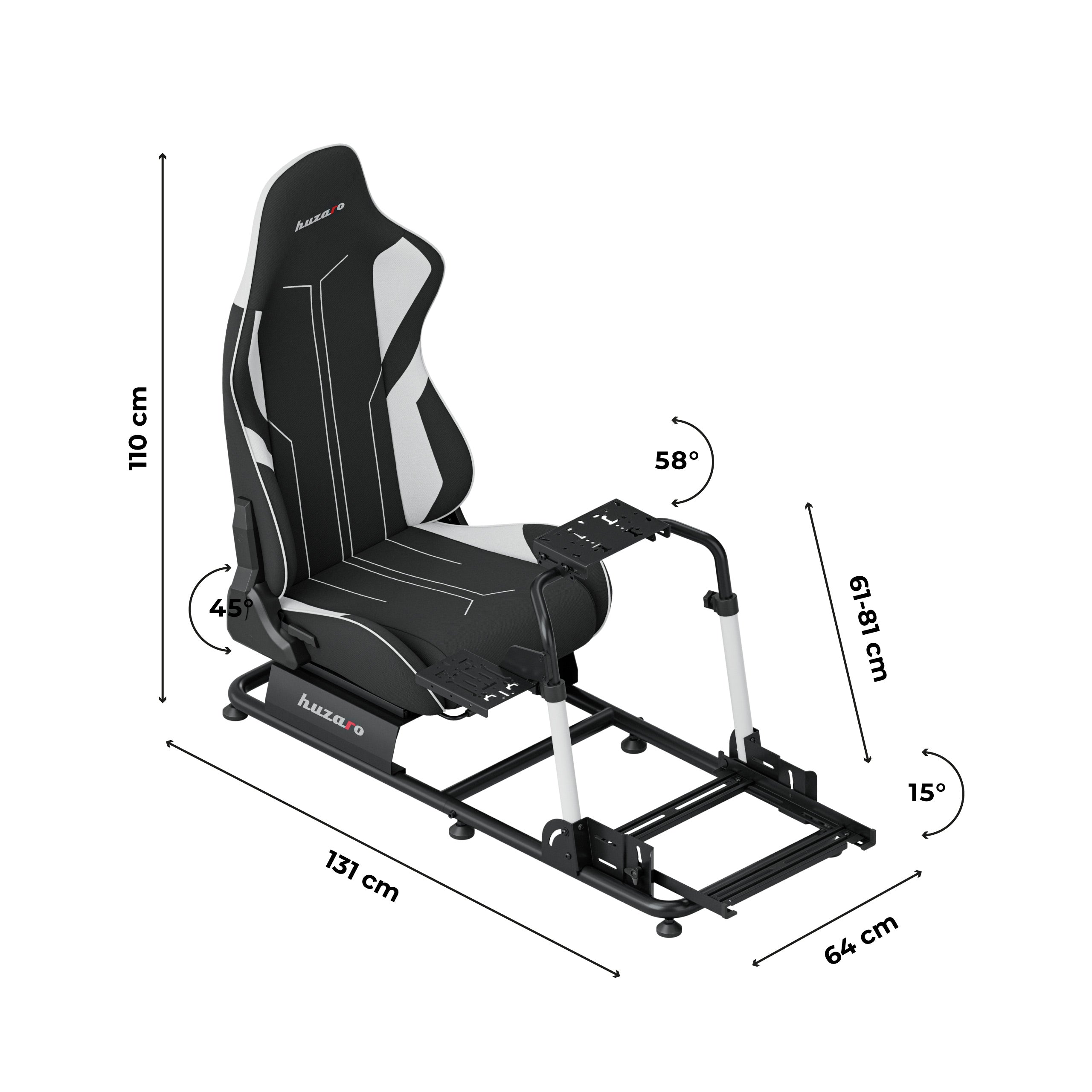 Závodní kokpit Huzaro Speed 5.5 sim racing