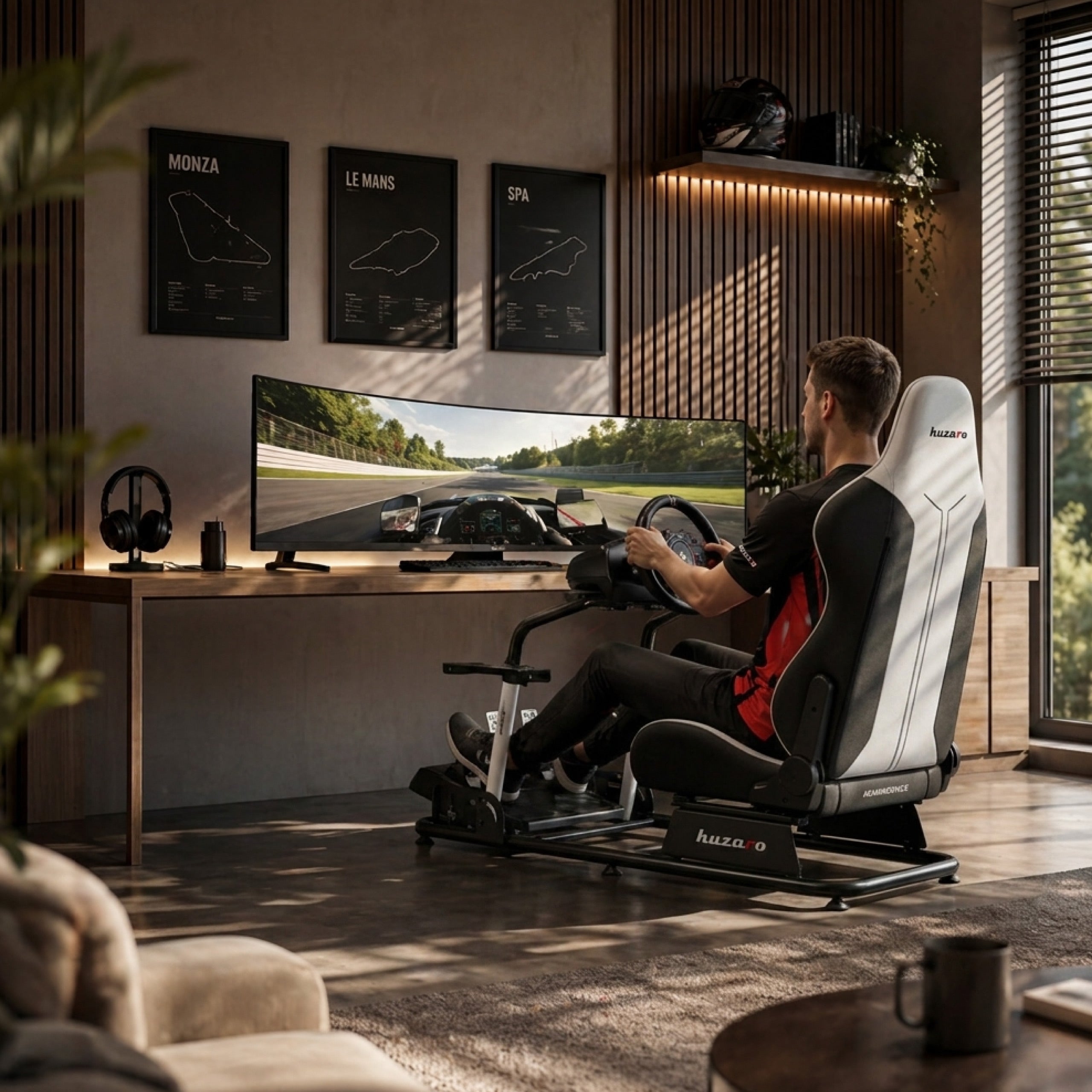 Závodní kokpit Huzaro Speed 5.5 sim racing