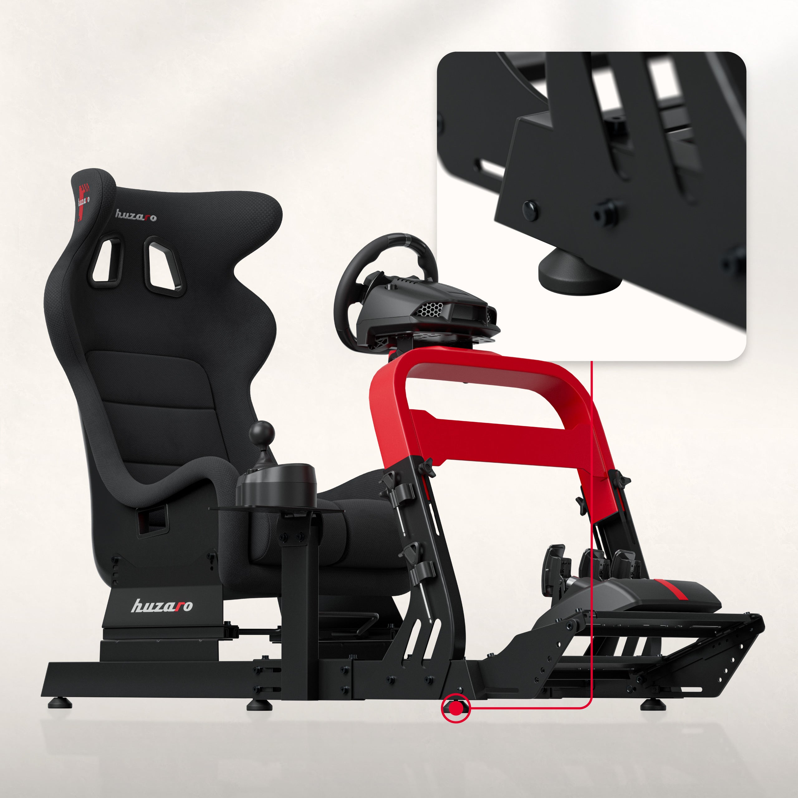 Závodní kokpit Huzaro Speed 8.3 pro sim racing