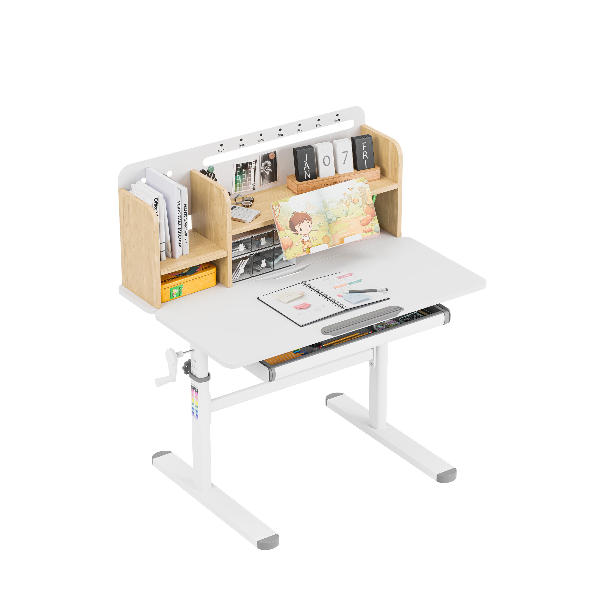 Ergonomický psací stůl pro děti Mark Adler Study 5.0 Wood 90 cm