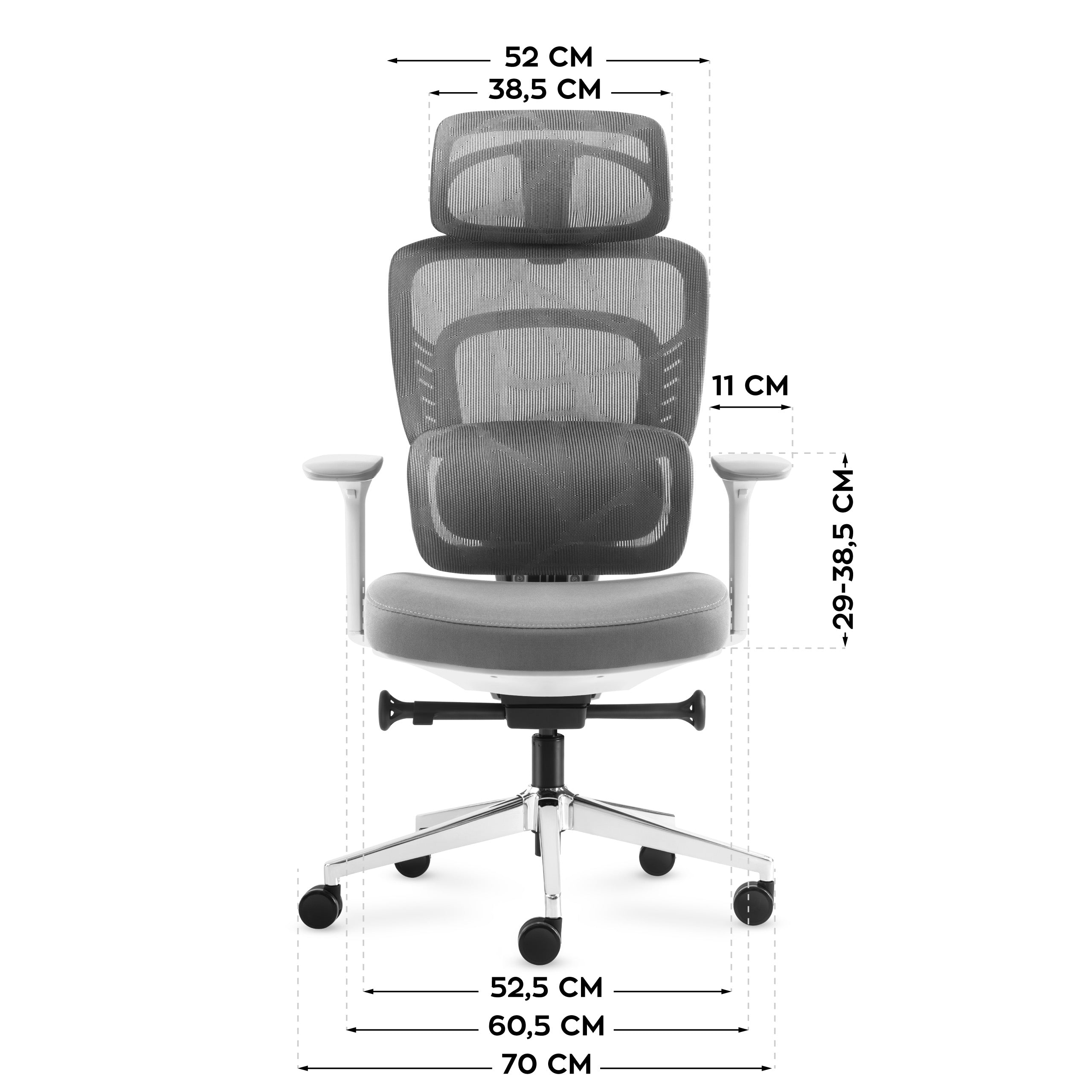 Kancelářské křeslo s masáží Mark Adler Visioner 6.1 Grey
