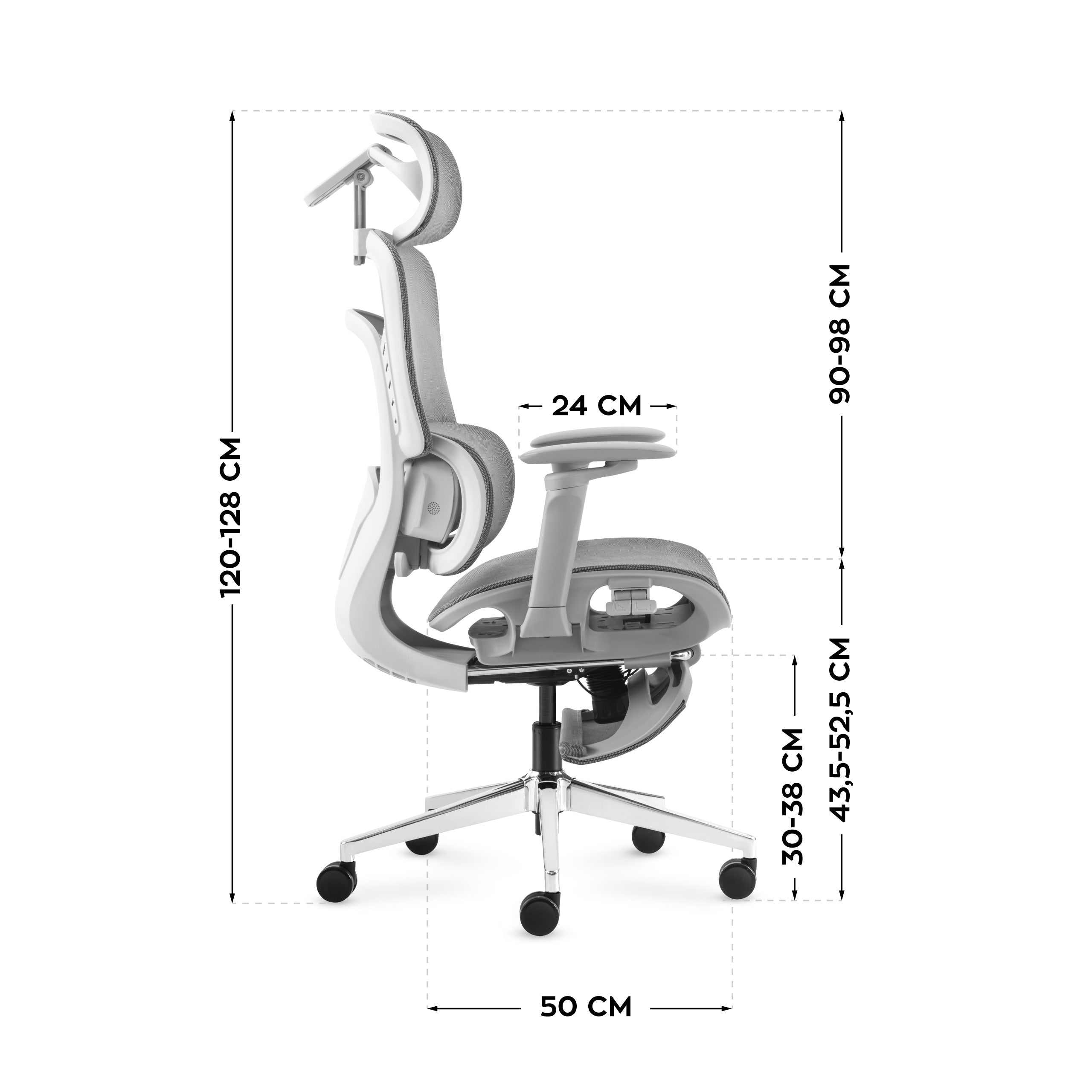 Kancelářské křeslo s masáží Mark Adler Visioner 8.3 Grey