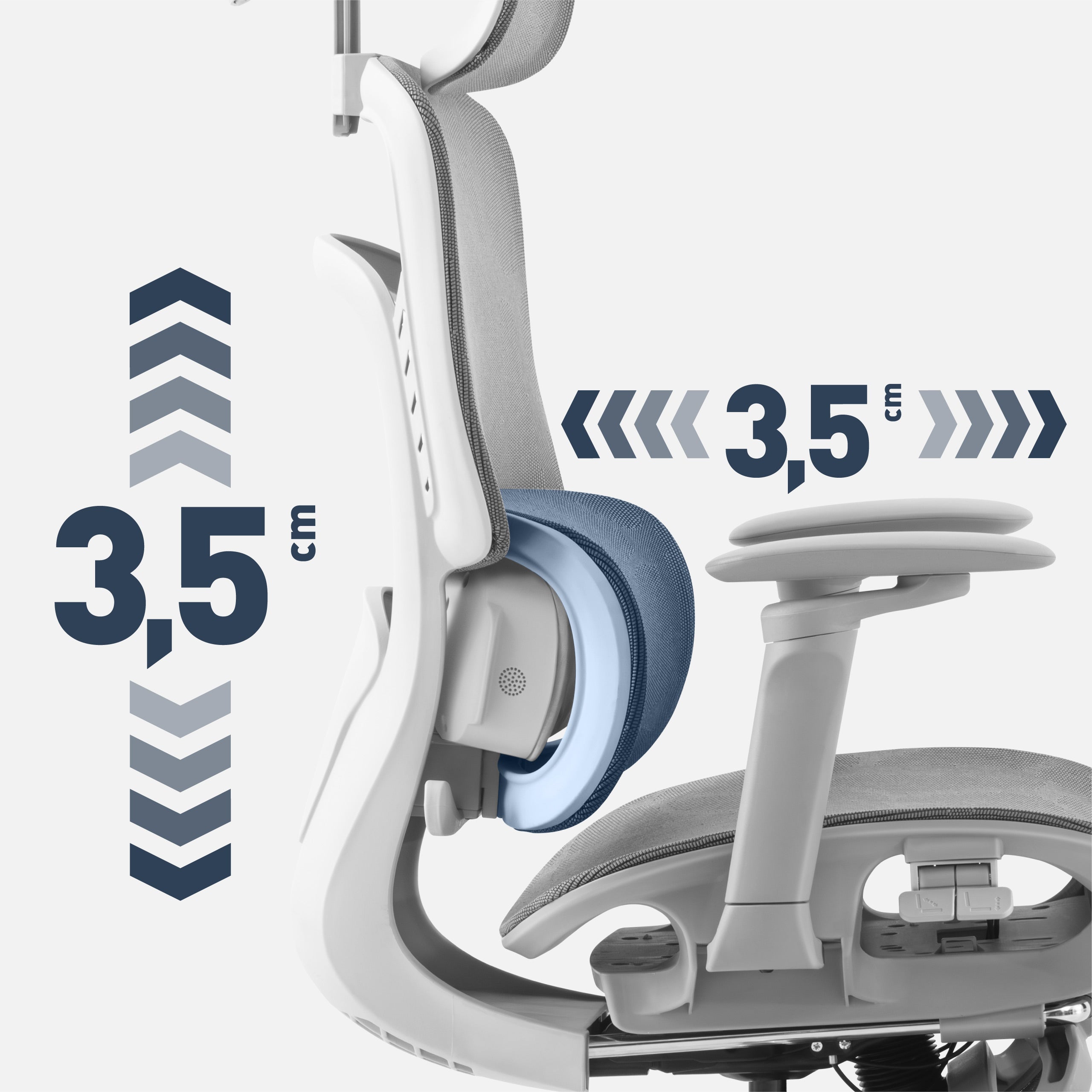Kancelářské křeslo s masáží Mark Adler Visioner 8.3 Grey